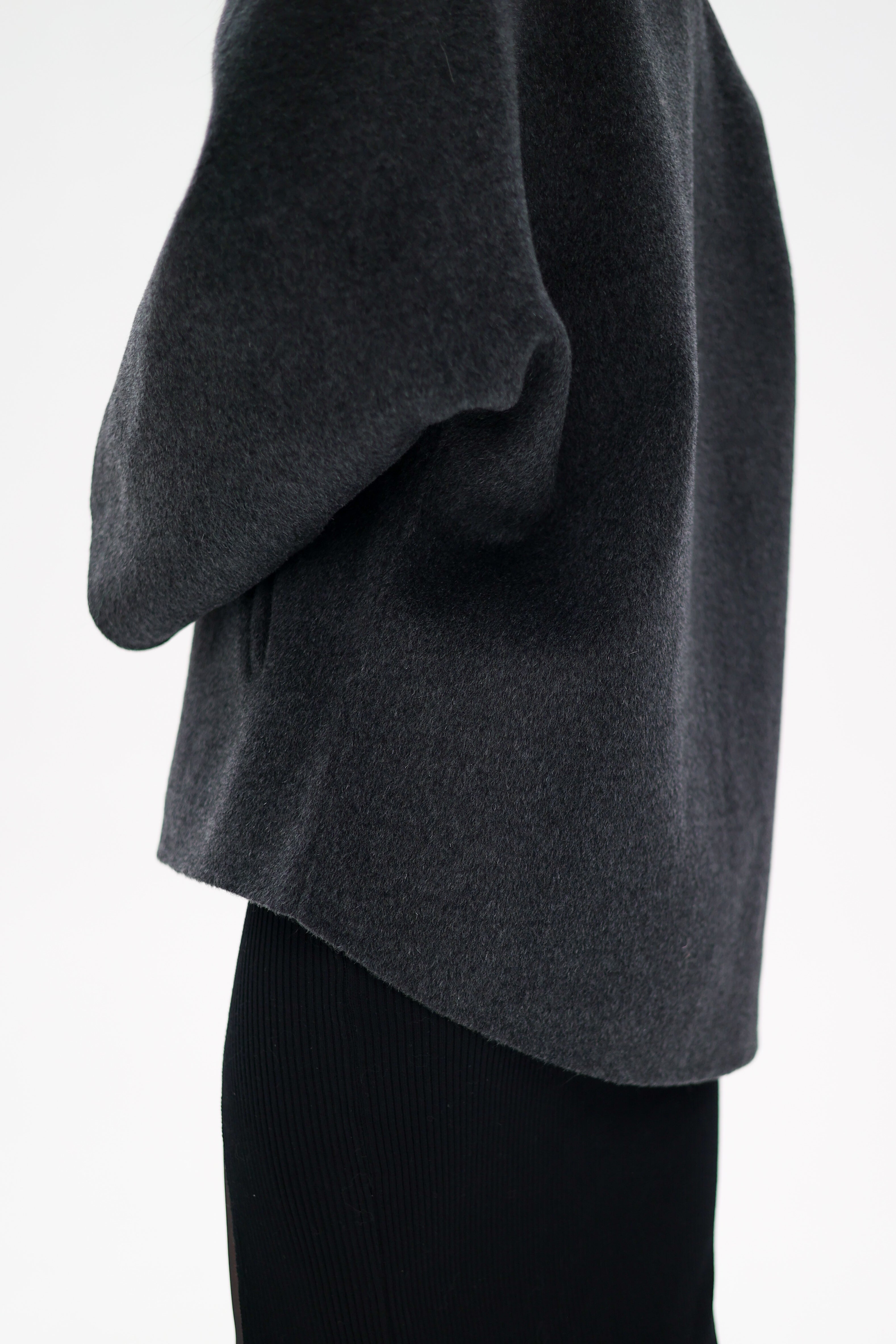 Genuine Silver Fox Fur Virgin Wool Coat Alaska® Outerwear Company