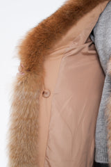 Genuine Polar Fox Premium Down Parka Coat