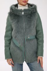 ⇆ Reversible Hooded Wool Blend Jacket Alaska® Outerwear Company