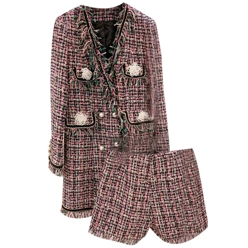 Two-piece Woven Woolen Coat Family Shopolf