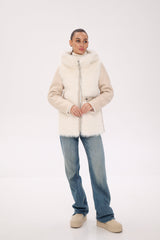 ⇆ Reversible Hooded Wool Blend Jacket Alaska® Outerwear Company