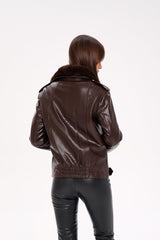 Genuine Mink Fur Embossed Leather Jacket Alaska® Outerwear Company