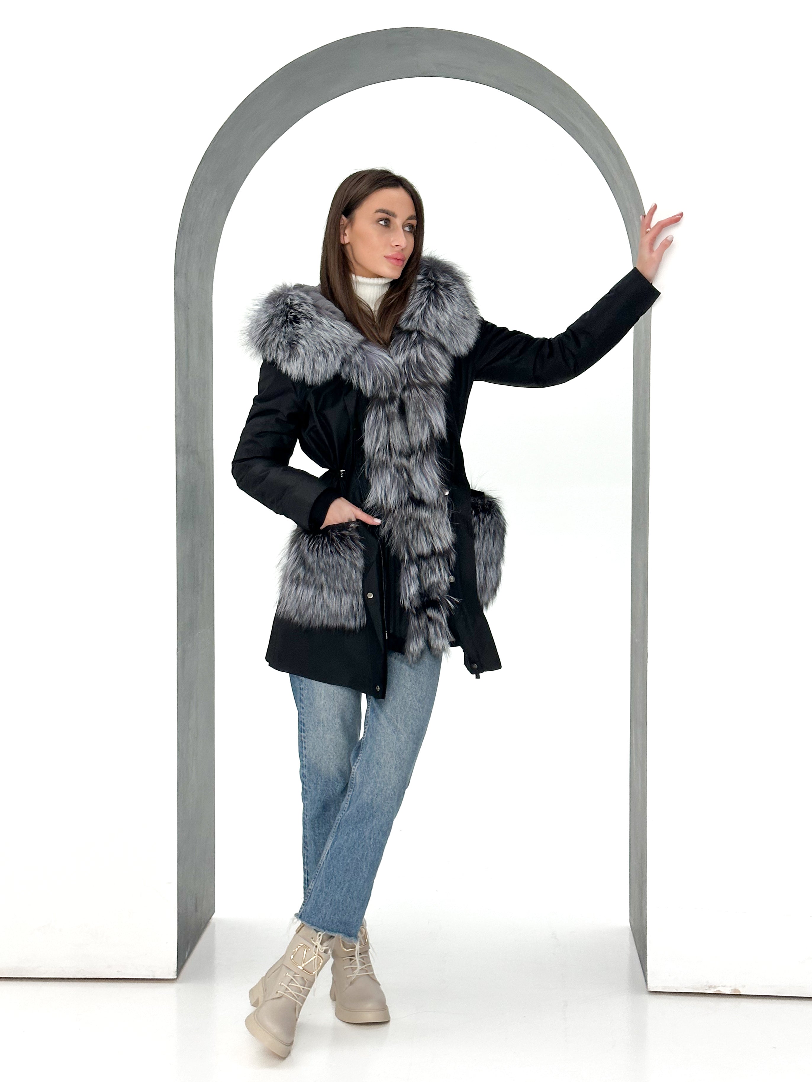 Genuine Silver Fox Fur Rabbit Fur Insulated Parka Alaska® Outerwear Company