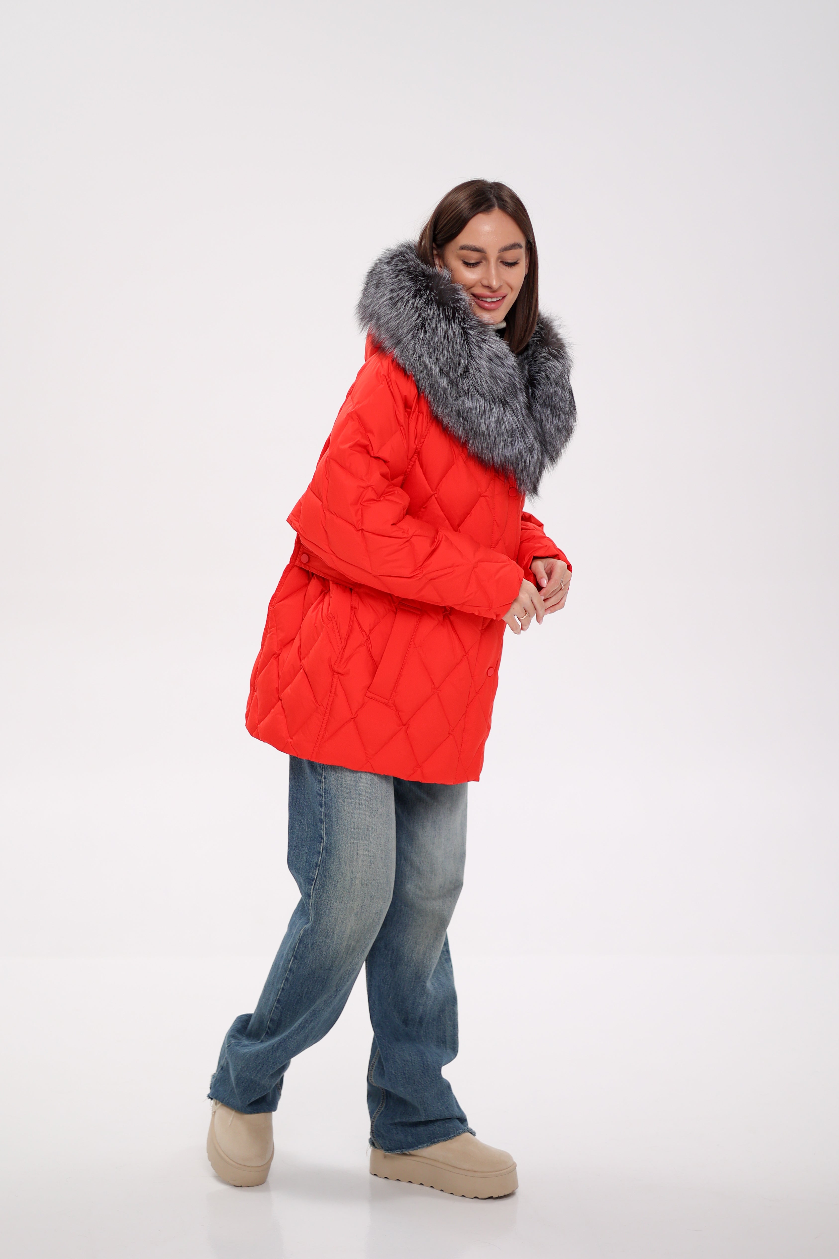 Genuine Silver Fox Down Fill Hooded Parka Alaska® Outerwear Company