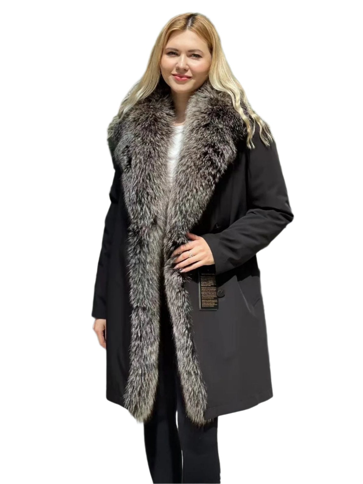 Genuine Silver Fox Fur Trim Rabbit Fur Insulated Parka Alaska® Outerwear Company