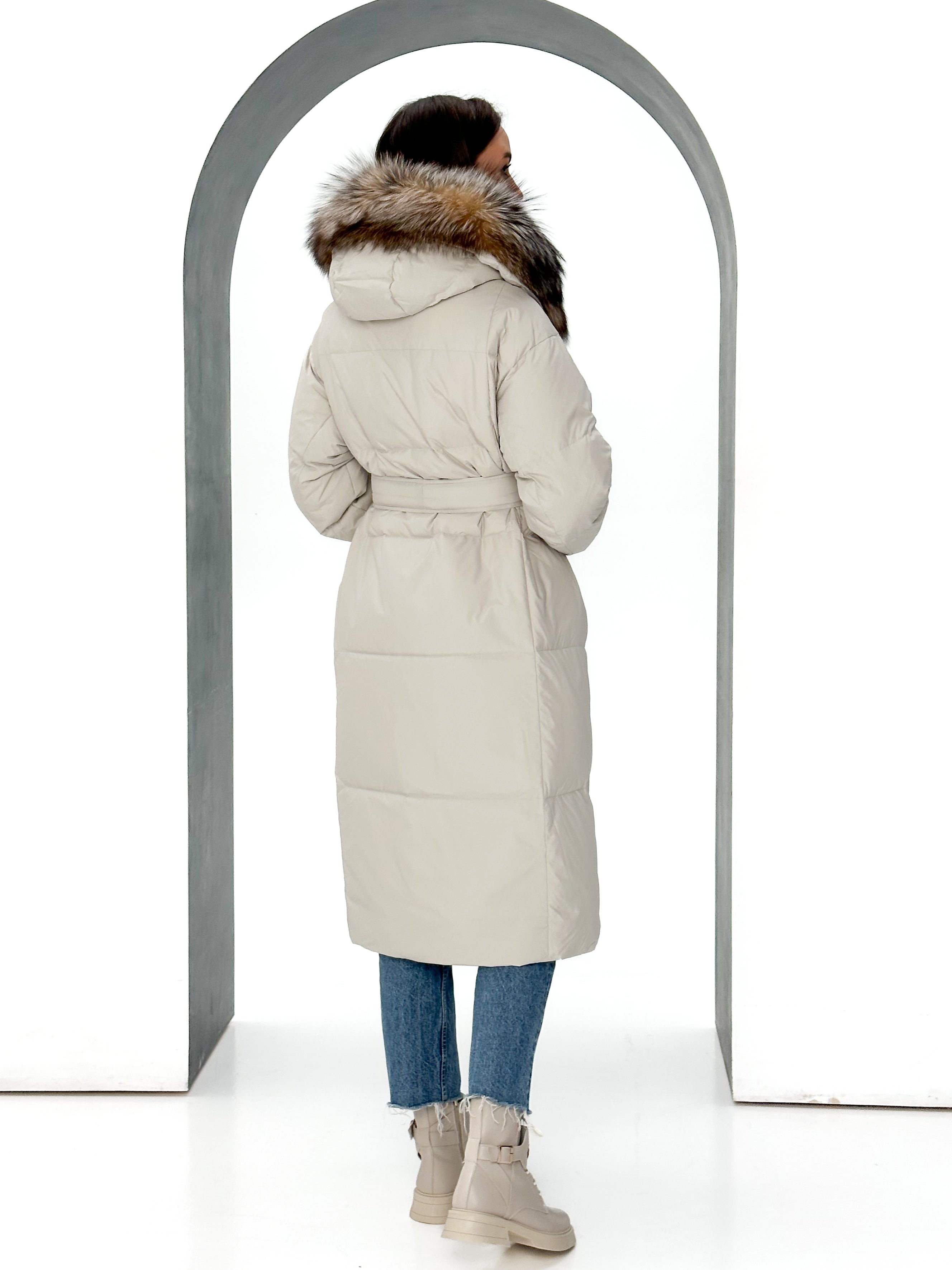 Alice Genuine Silver Fox Down Fill Coat Alaska® Outerwear Company