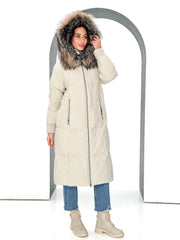 Alice Genuine Silver Fox Down Fill Coat Alaska® Outerwear Company