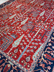 Handwoven Soumak Multicolor Wool Area Rug – 8’ x 10’ Rugistan