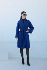 Classic Wraparound Cashmere Blend Overcoat