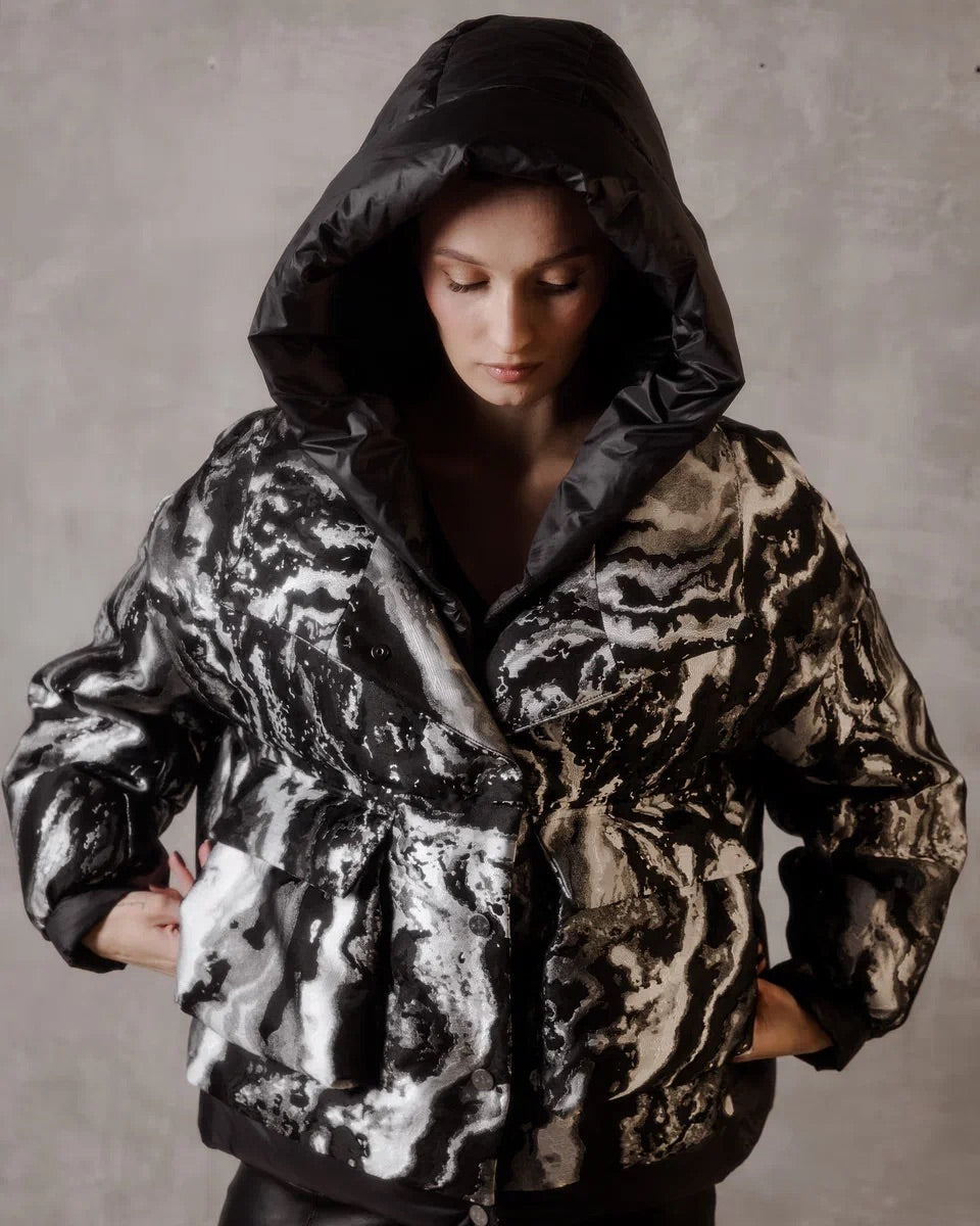Marble Jacquard Down Fill Coat Alaska® Outerwear Company