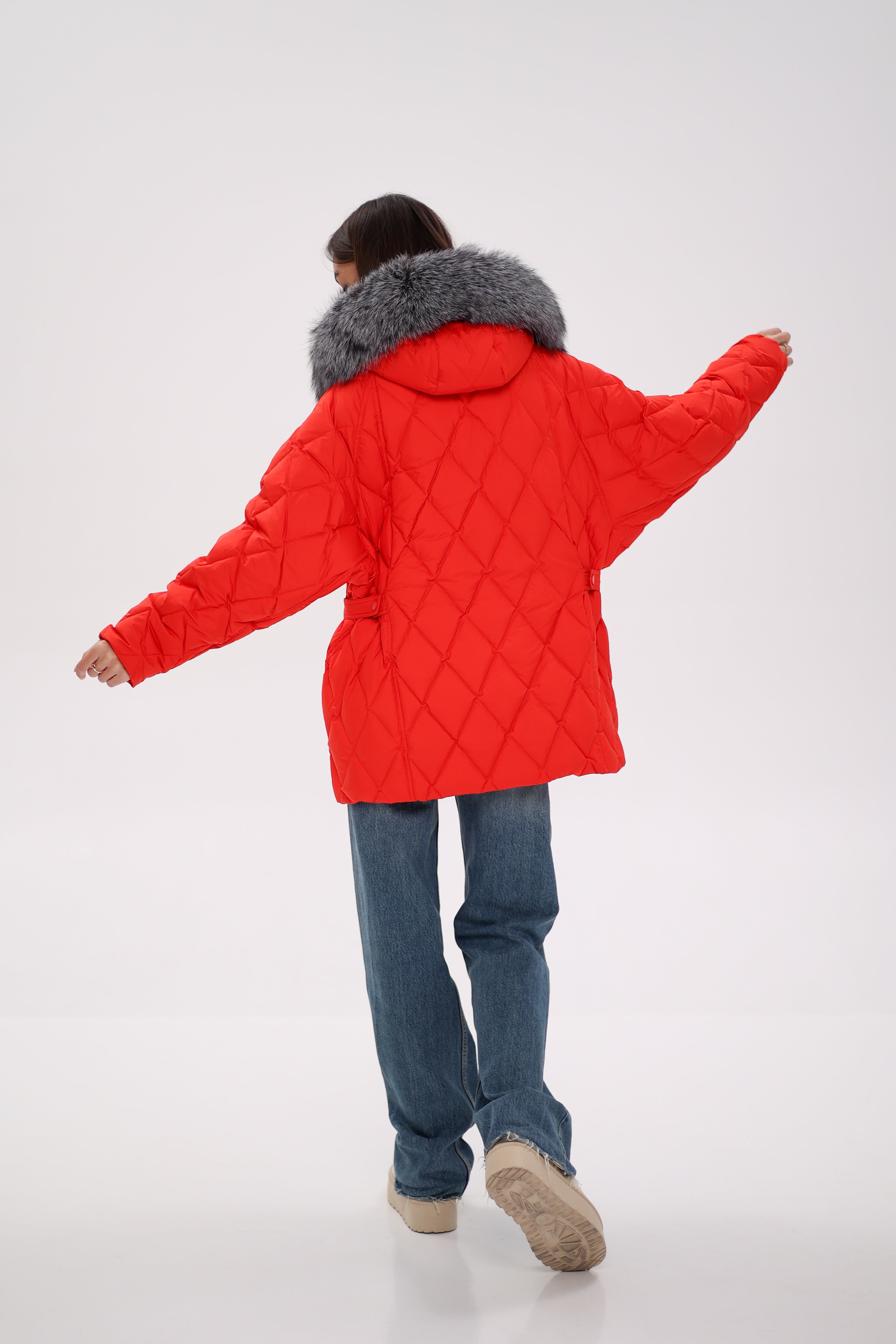 Genuine Silver Fox Down Fill Hooded Parka Alaska® Outerwear Company