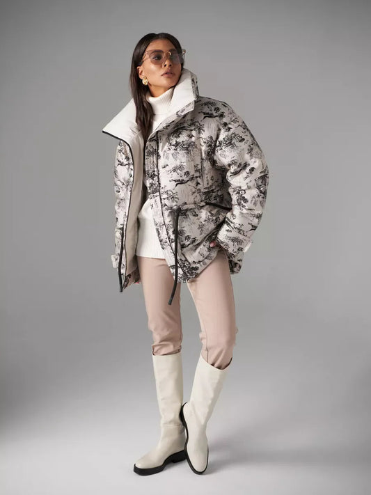 Monochrome Jacquard Down Fill Coat Alaska® Outerwear Company