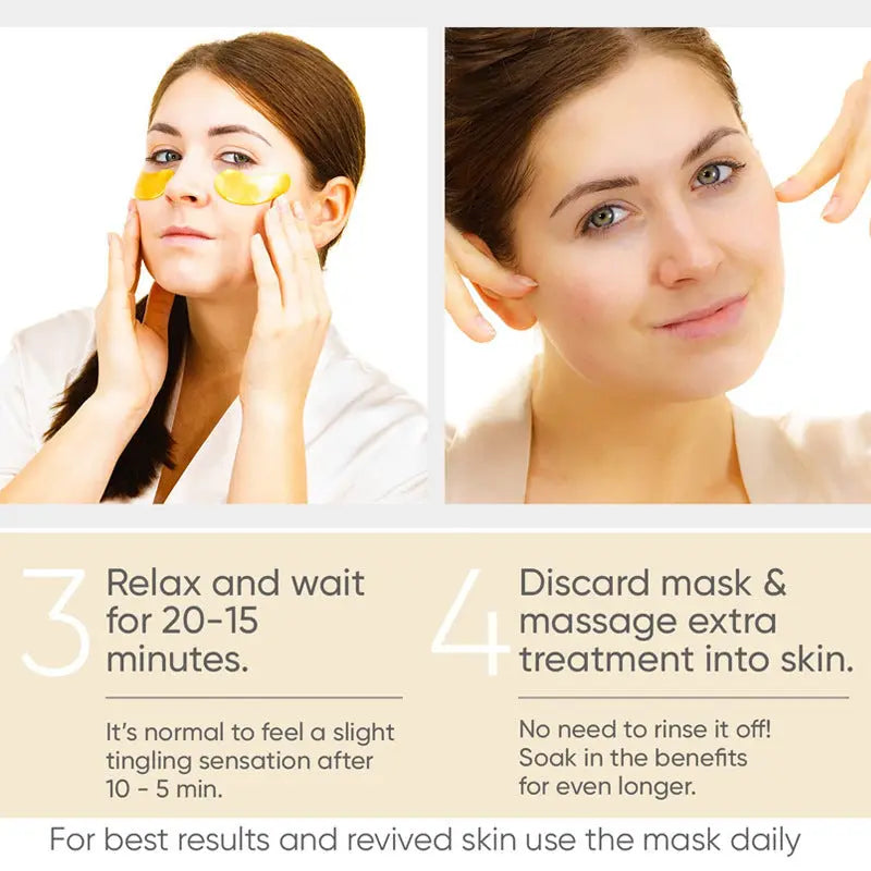 24K Gold Eye Patches for Under-Eye Care Family Shopolf