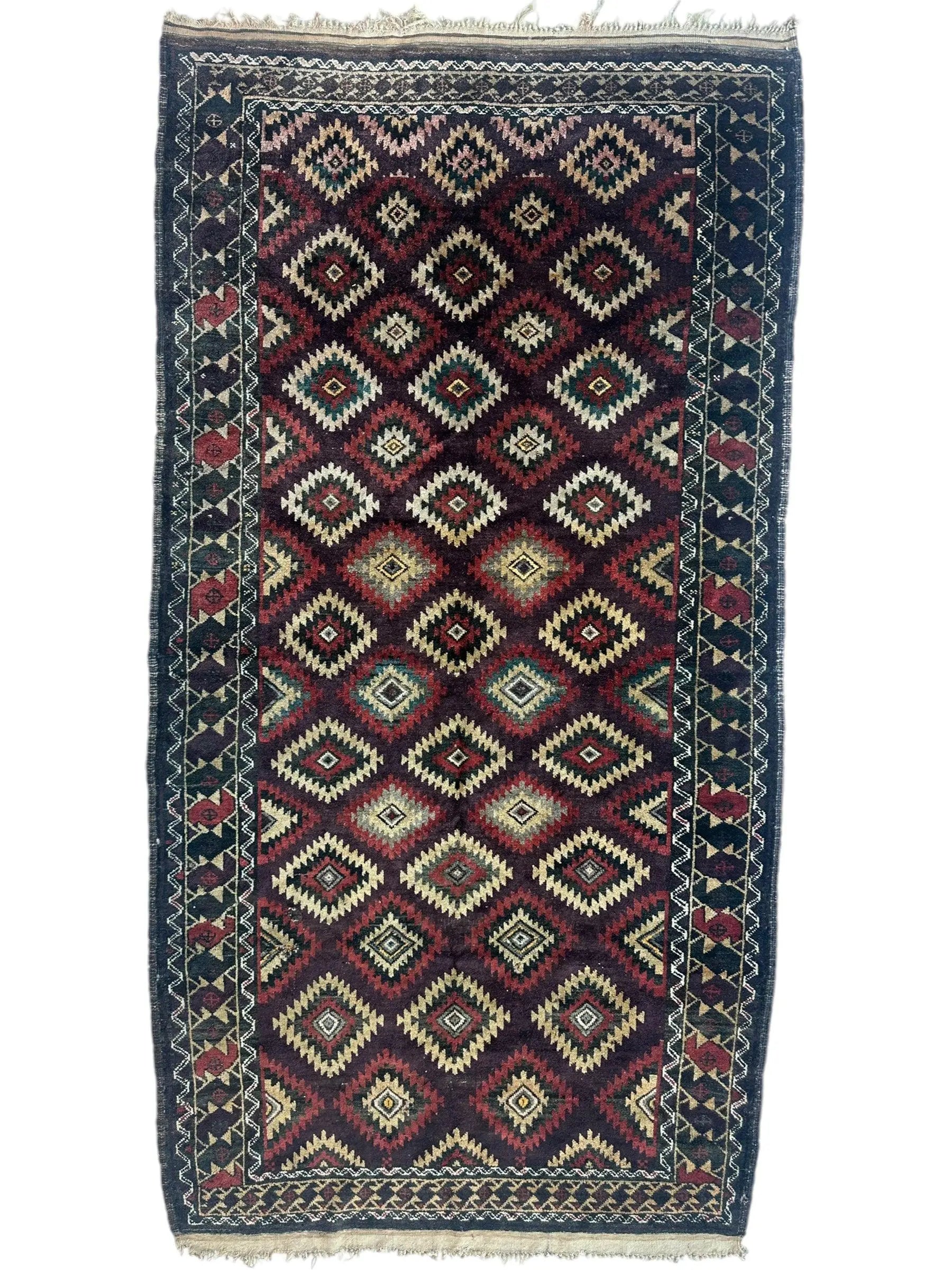 Antique 1900’s Tribal Baluch Wool Rug 4’5” x 8’6” Rugistan
