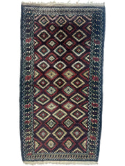 Antique 1900’s Tribal Baluch Wool Rug 4’5” x 8’6” Rugistan