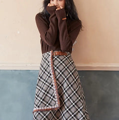 Fringed A-Line Skirt for Women – Trendy and Versatile Family Shopolf