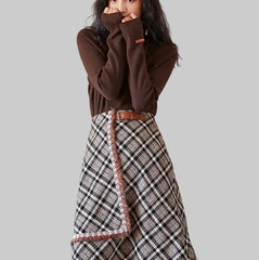 Fringed A-Line Skirt for Women – Trendy and Versatile Family Shopolf
