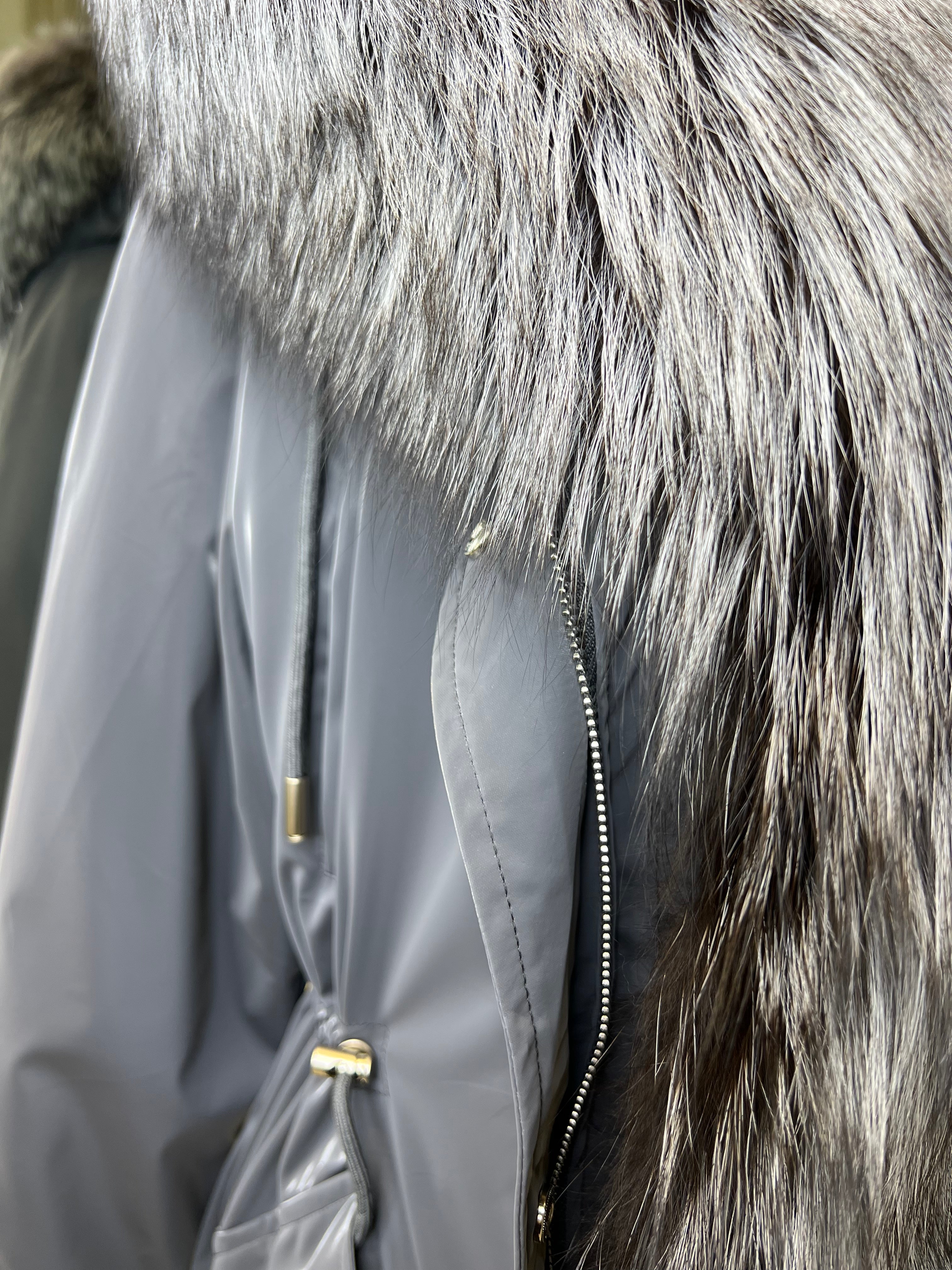 Genuine Silver Fox Fully Lined Hood Rabbit Insulated Parka Alaska® Outerwear Company