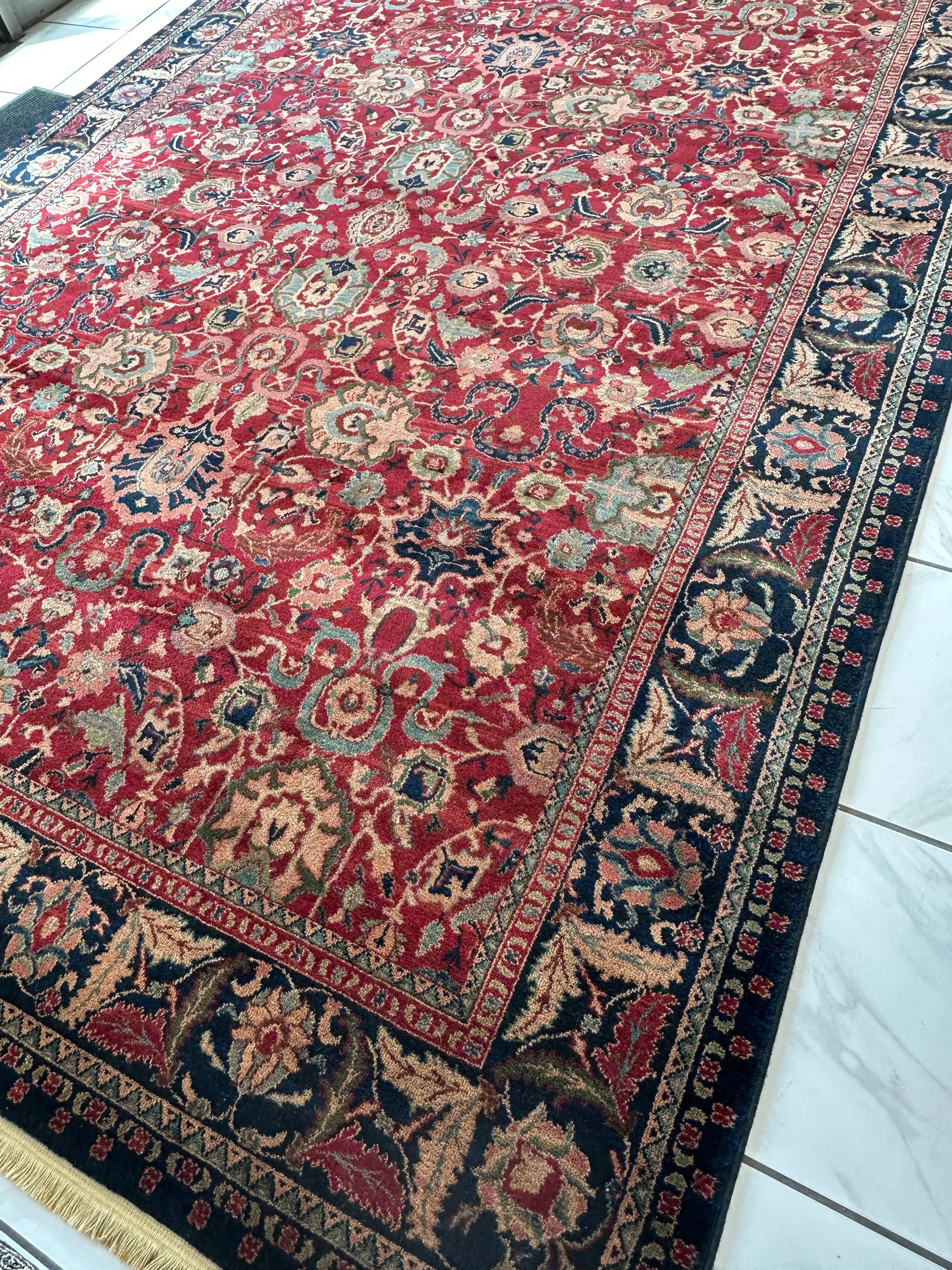 Karastan Samovar Teawash Wool Rug – 8’8” x 12’ – Vintage Elegance, Excellent Condition Rugistan