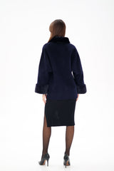 Genuine Mink Fur Virgin Wool Coat Alaska® Outerwear Company