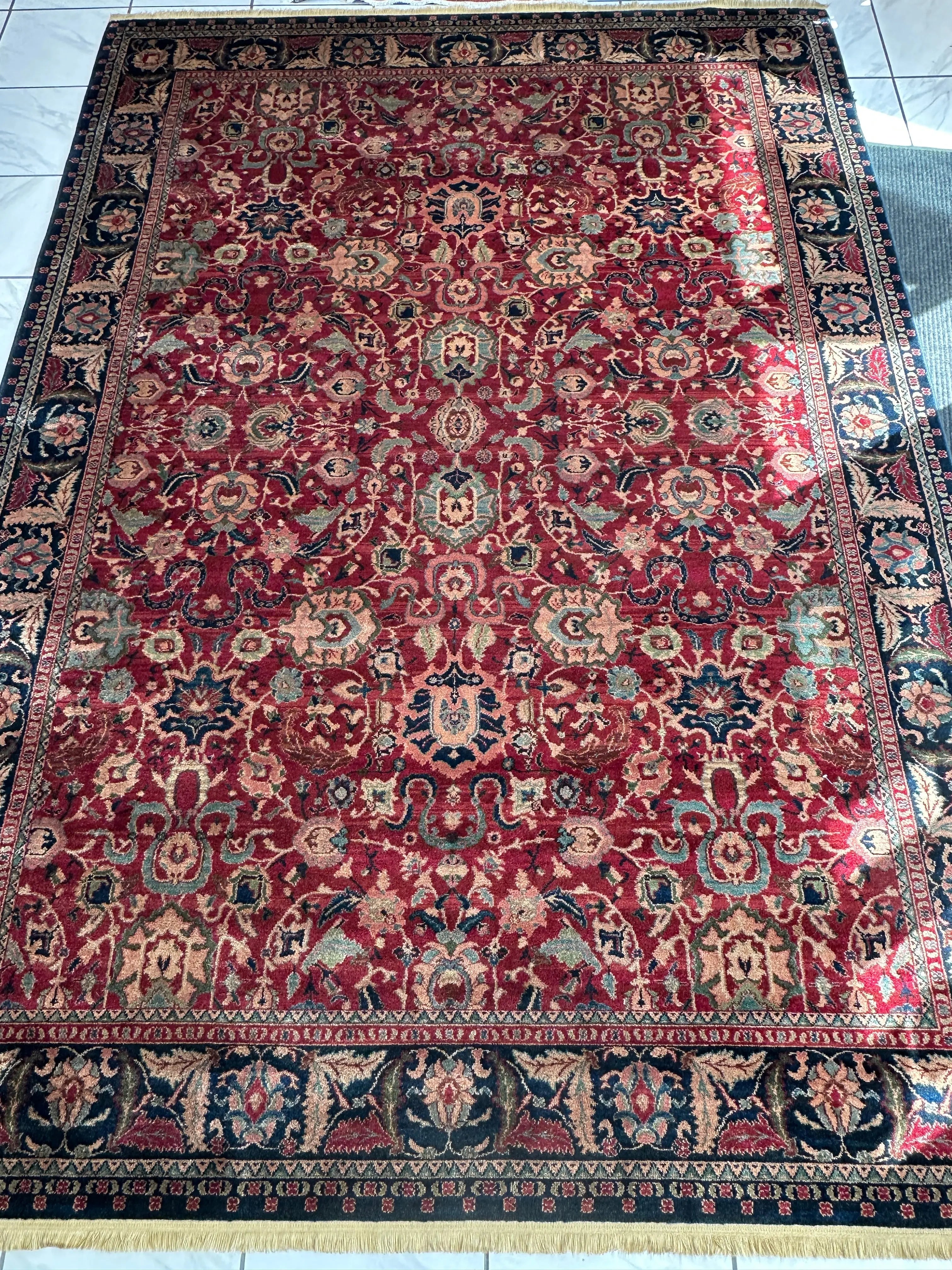 Karastan Samovar Teawash Wool Rug – 8’8” x 12’ – Vintage Elegance, Excellent Condition Rugistan
