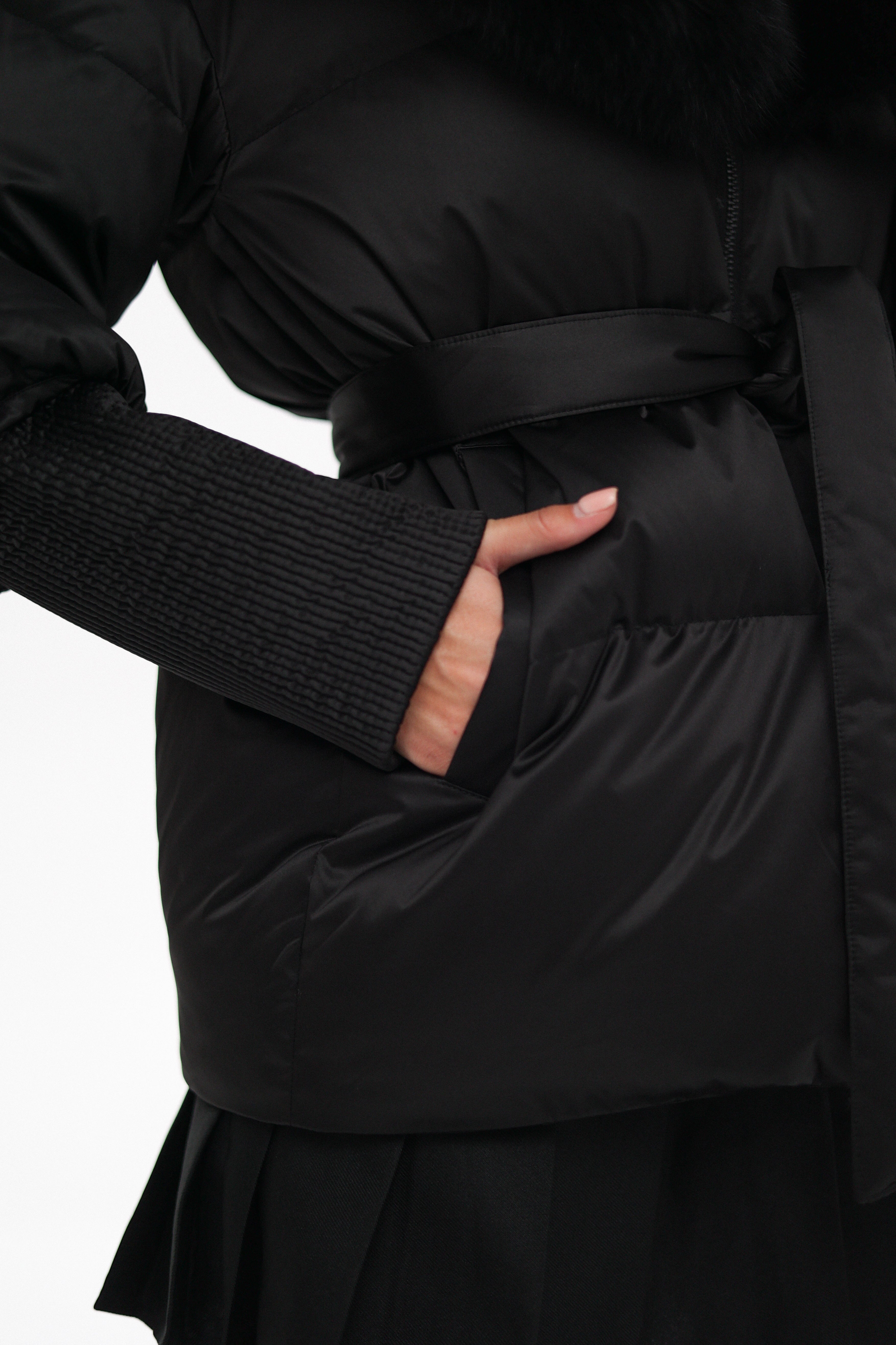 Amanda Genuine Fur Trim Down Fill Coat Alaska® Outerwear Company