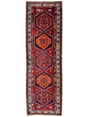 Vintage Persian Sarab Wool Runner Rug 3’4 x 10’7” Rugistan