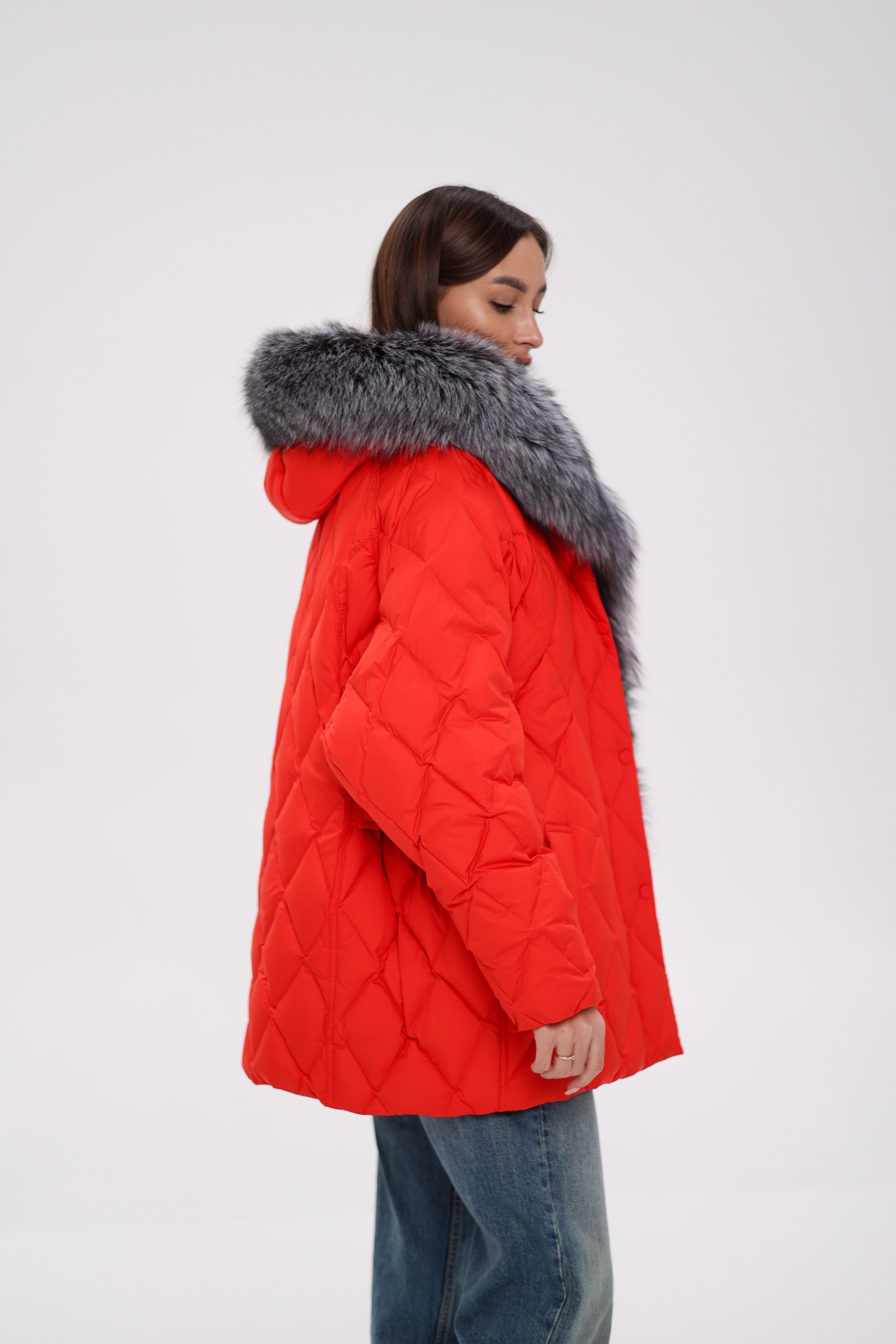 Genuine Silver Fox Down Fill Hooded Parka Alaska® Outerwear Company