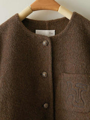 Reversible Woolen Coat Family Shopolf