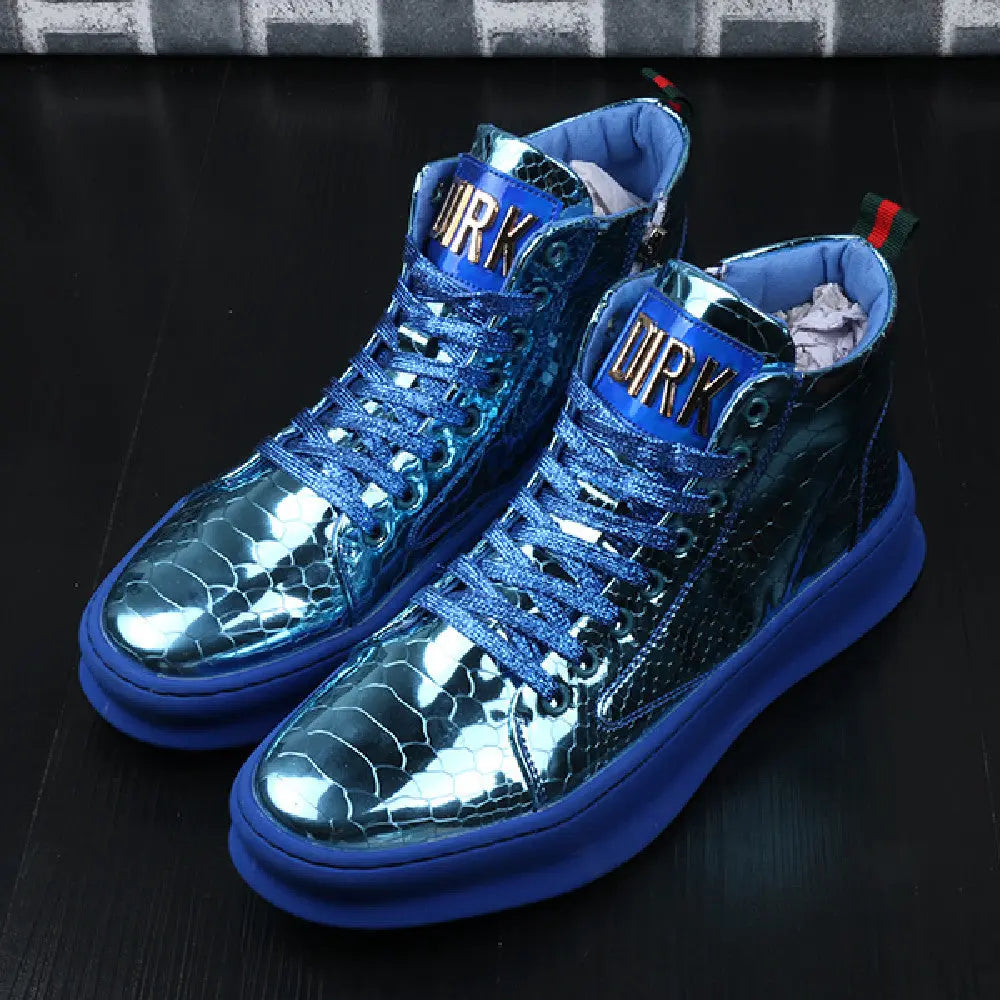 Men's Shoes Korean Bright Leather New Youth Family Shopolf