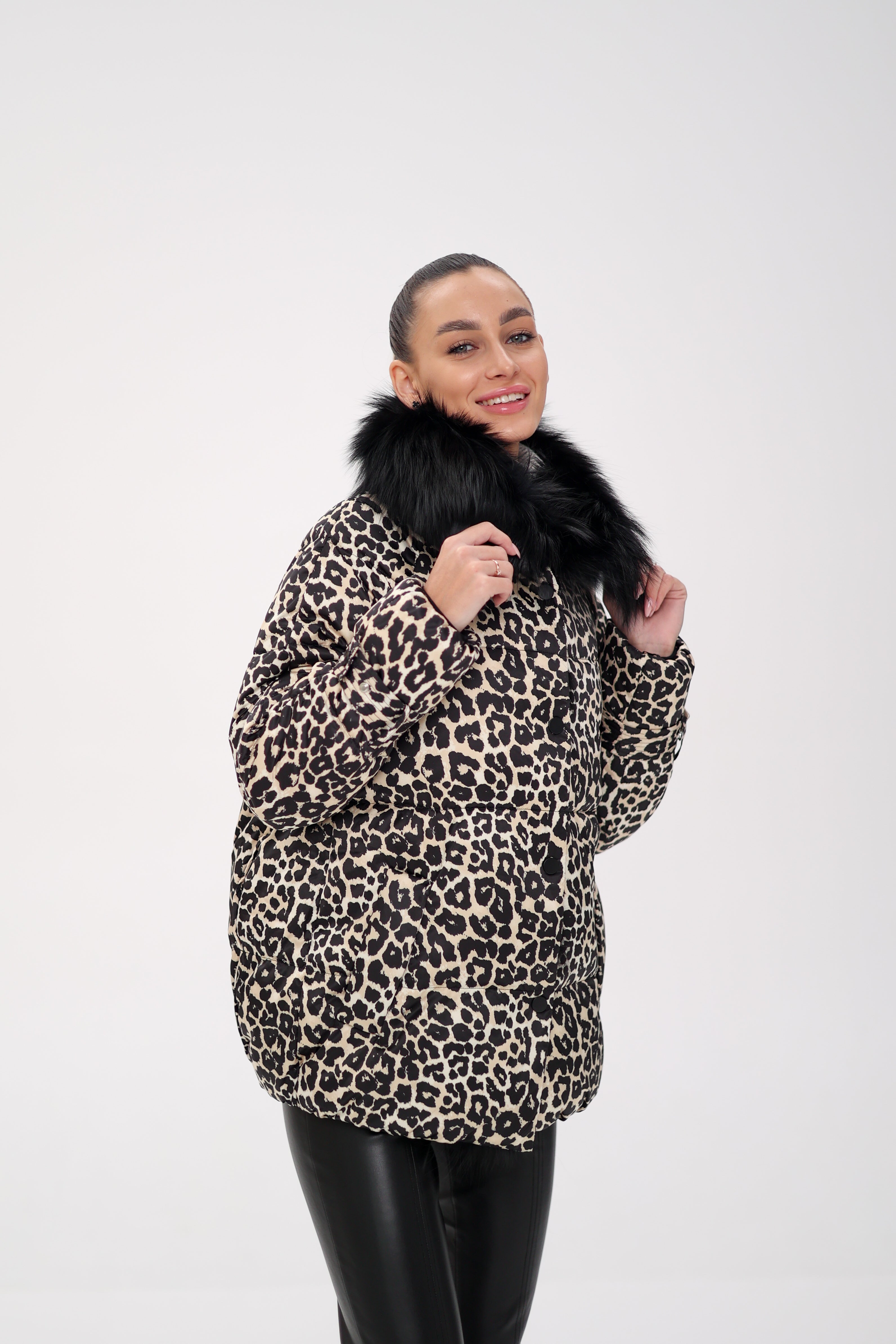 Genuine Polar Fox Leopard Luxe Down Parka Alaska® Outerwear Company