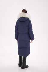 Genuine Silver Fox Down Fill Coat