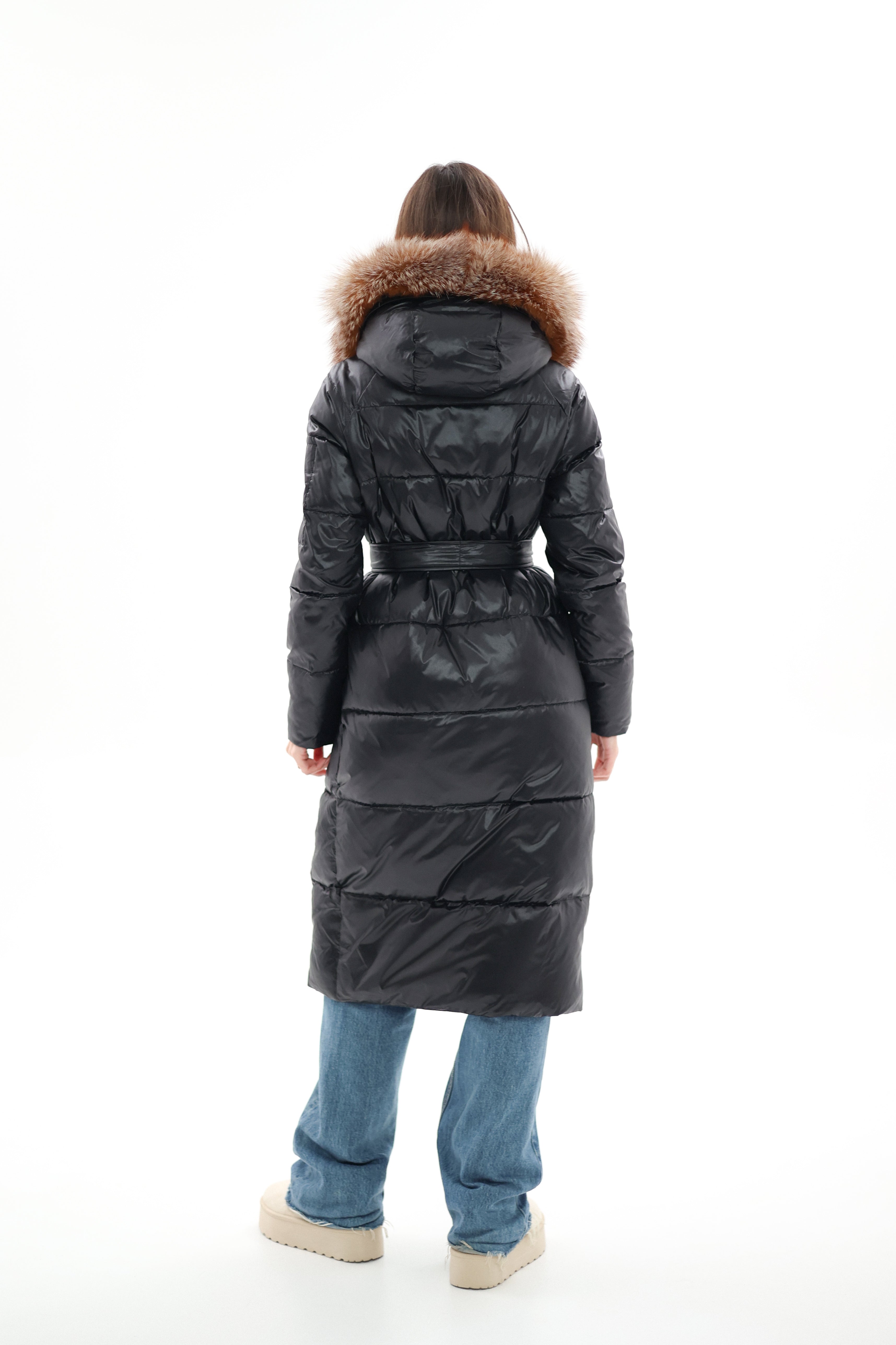 Genuine Silver Fox Fur Alternative Down Fill Coat Alaska® Outerwear Company