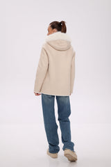 ⇆ Reversible Hooded Wool Blend Jacket Alaska® Outerwear Company