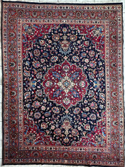 Persian Mashhad Hand Knotted Wool Area Rug 9’9” x 13’3” Rugistan