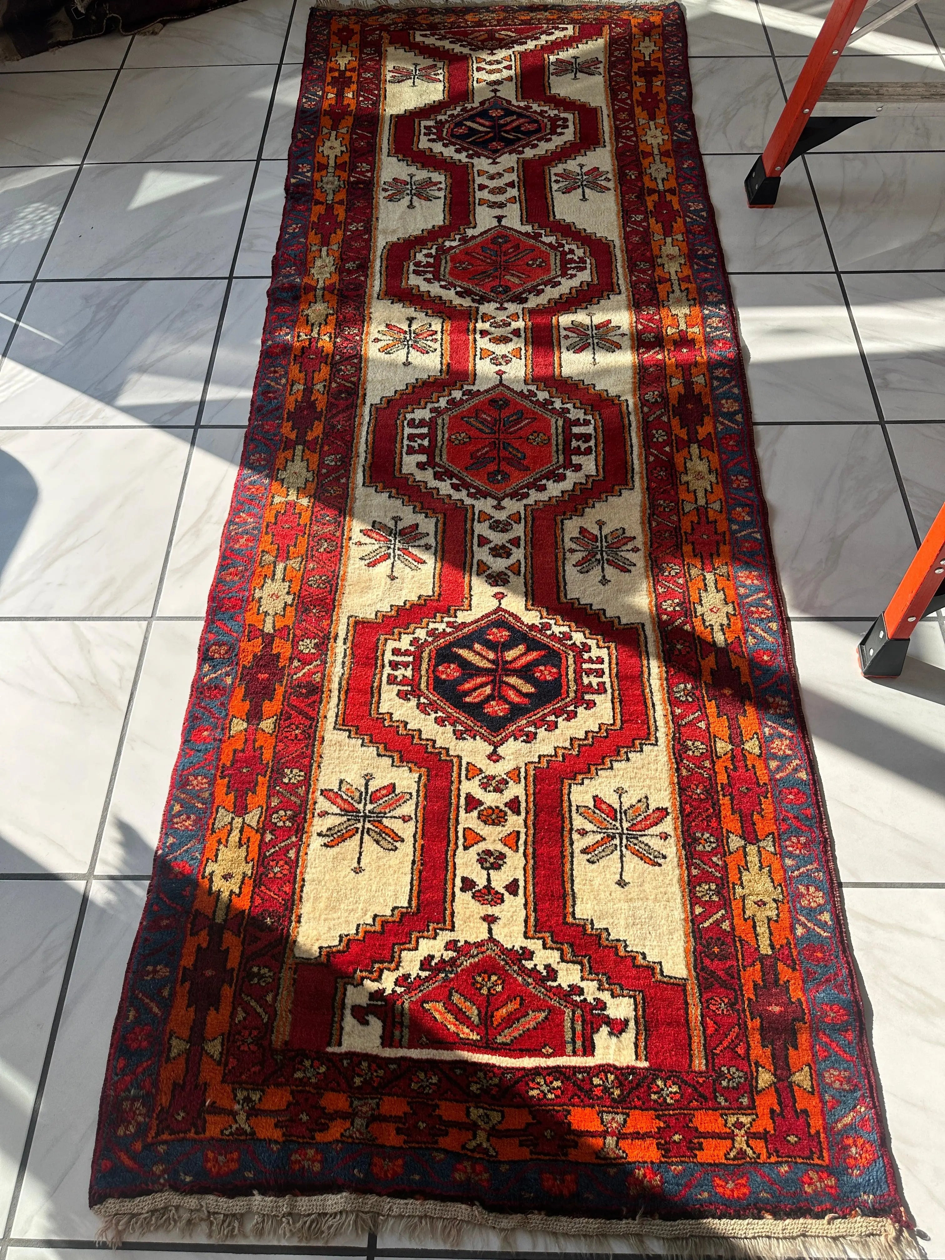 Persian Meshgi Wool Runner 3’6” x 9’10” Rugistan