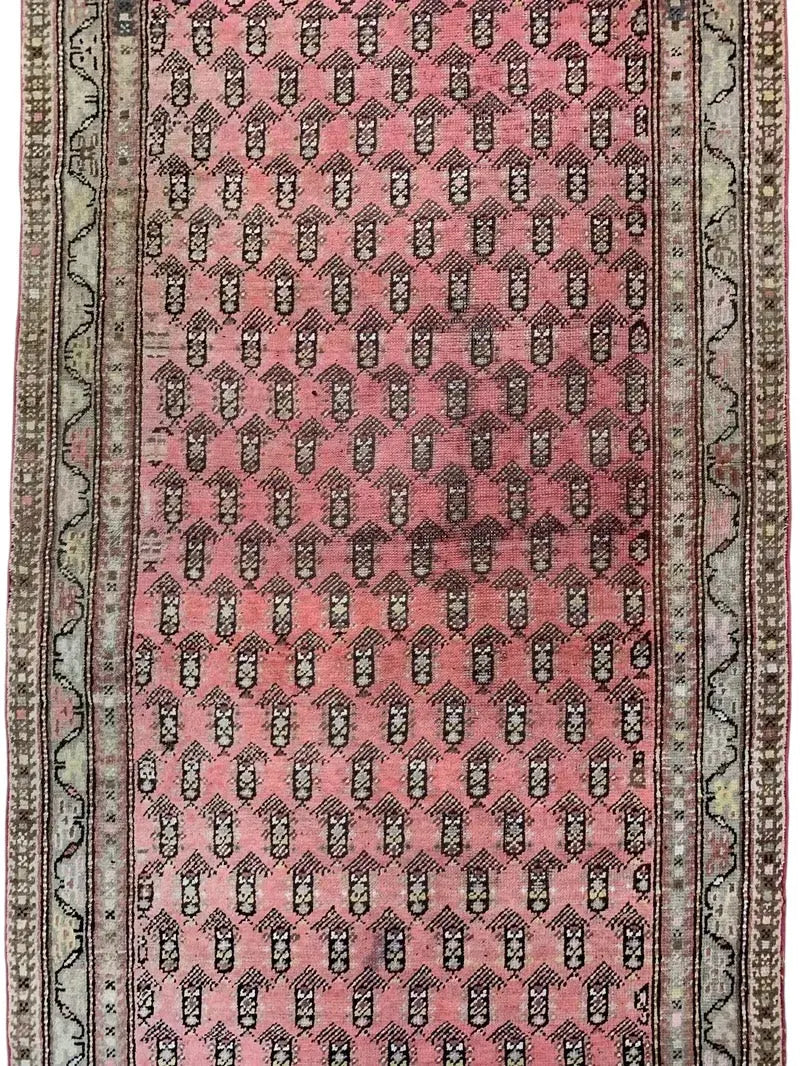 Antique Armenian Karabakh Wool Runner – 3’3” x 12’8” – Hand-Knotted Long Corridor Rug Rugistan