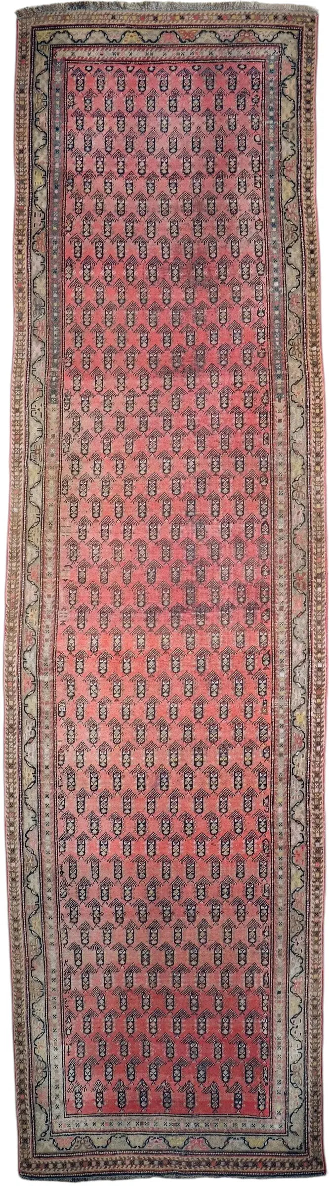 Antique Armenian Karabakh Wool Runner – 3’3” x 12’8” – Hand-Knotted Long Corridor Rug Rugistan