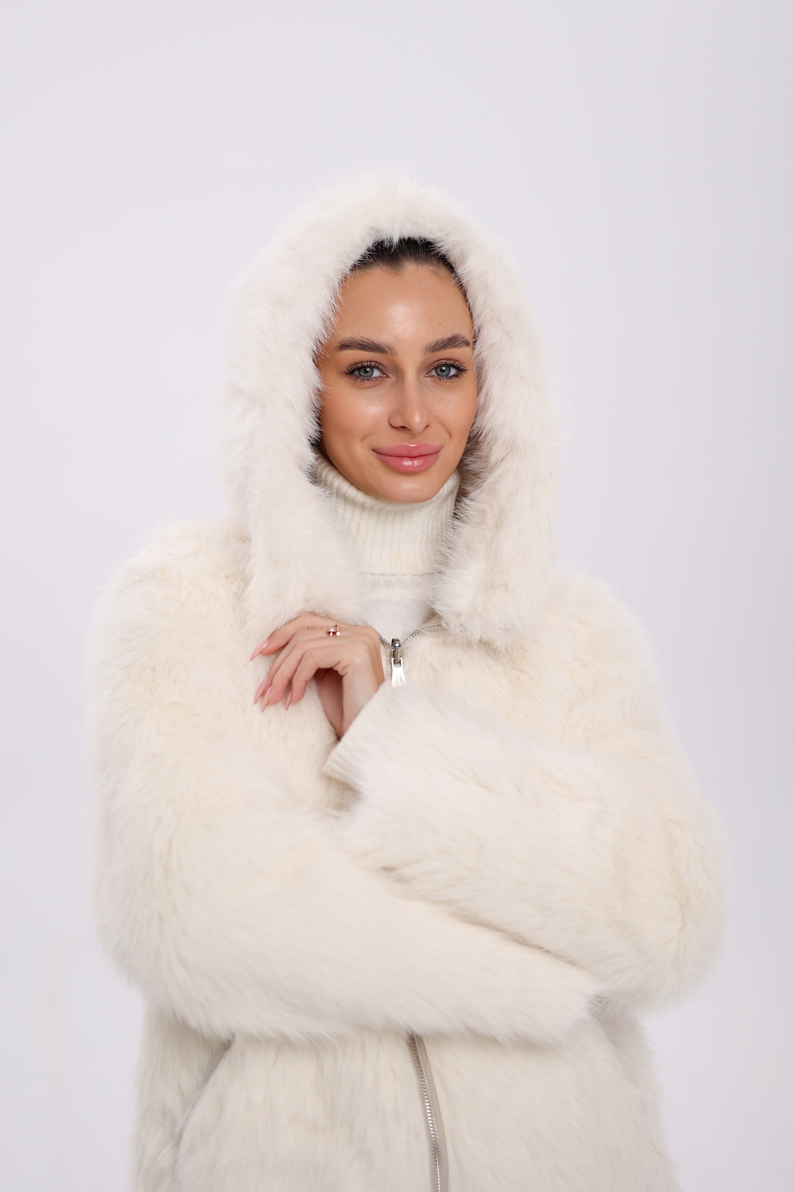 ⇆ Reversible Hooded Wool Blend Jacket Alaska® Outerwear Company