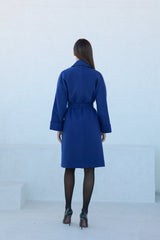 Classic Wraparound Cashmere Blend Overcoat