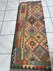 Handwoven Afghani Wool Kilim Rug 5’1” 7’4” Rugistan