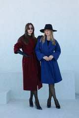Classic Wraparound Cashmere Blend Overcoat