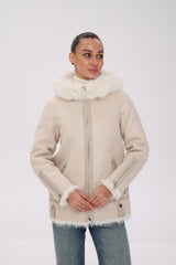 ⇆ Reversible Hooded Wool Blend Jacket Alaska® Outerwear Company