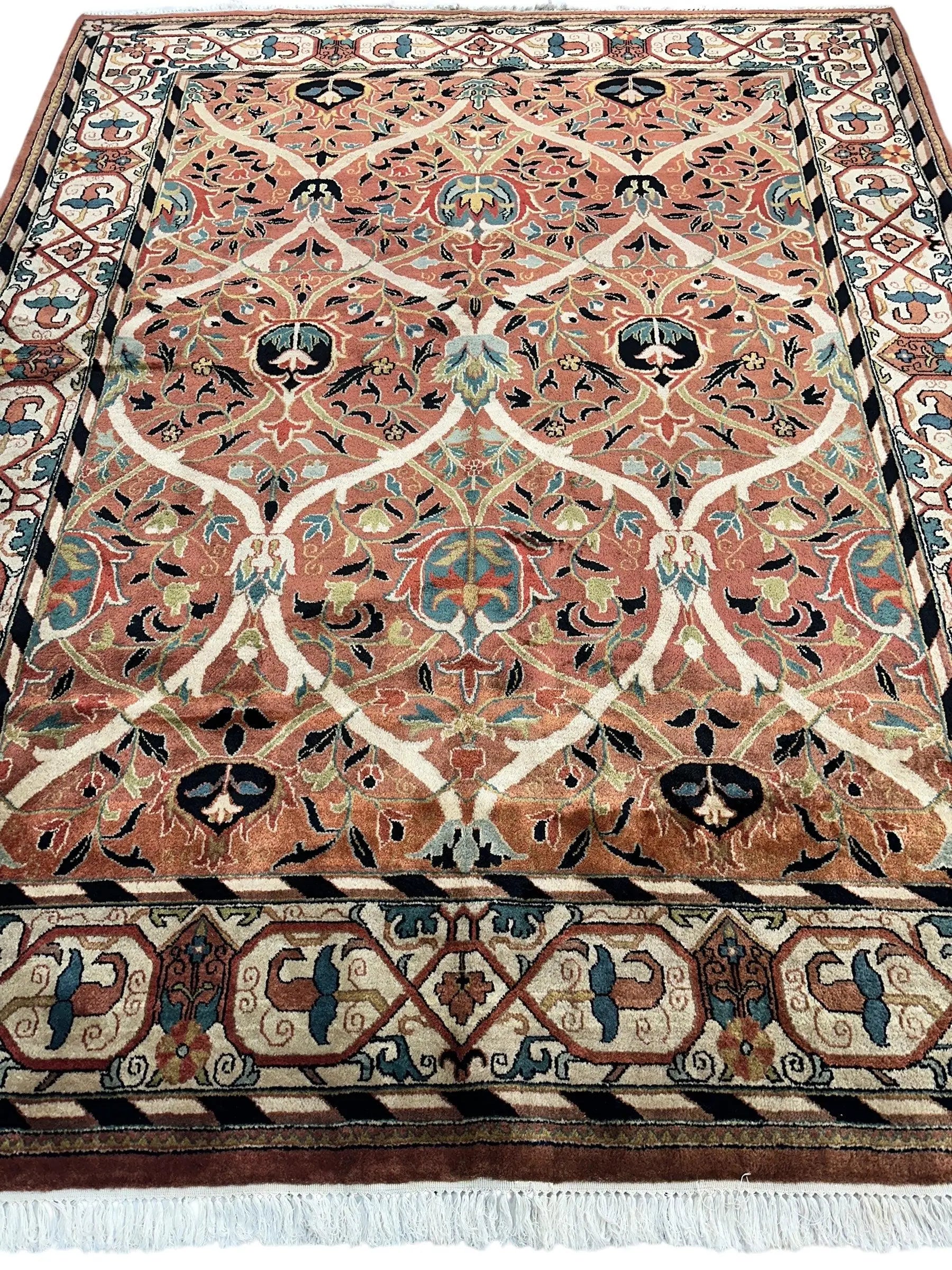 William Morris Hand-Knotted Wool Luxury Handmade Rug - 7'10" x 9'10" Rugistan