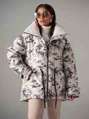 Monochrome Jacquard Down Fill Coat Alaska® Outerwear Company