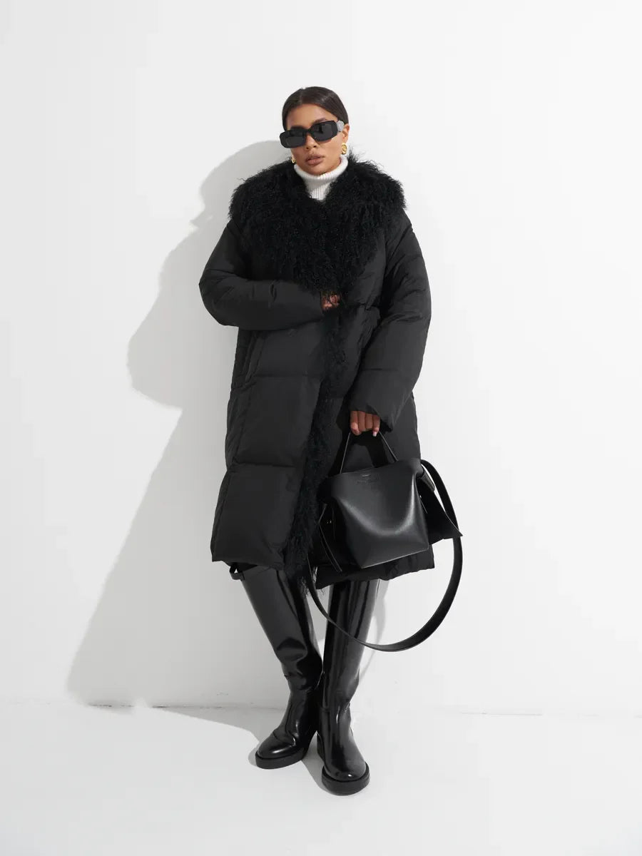 Genuine Lama Fur Premium Down Coat Alaska® Outerwear Company