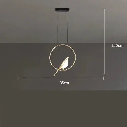 Graceful Magpie Modern Minimalist Chandelier – Elegant Lighting Design