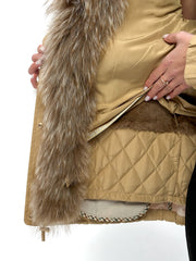 Genuine Silver Fur Trim Parka with Rabbit Fur Insulation Alaska® Outerwear Company