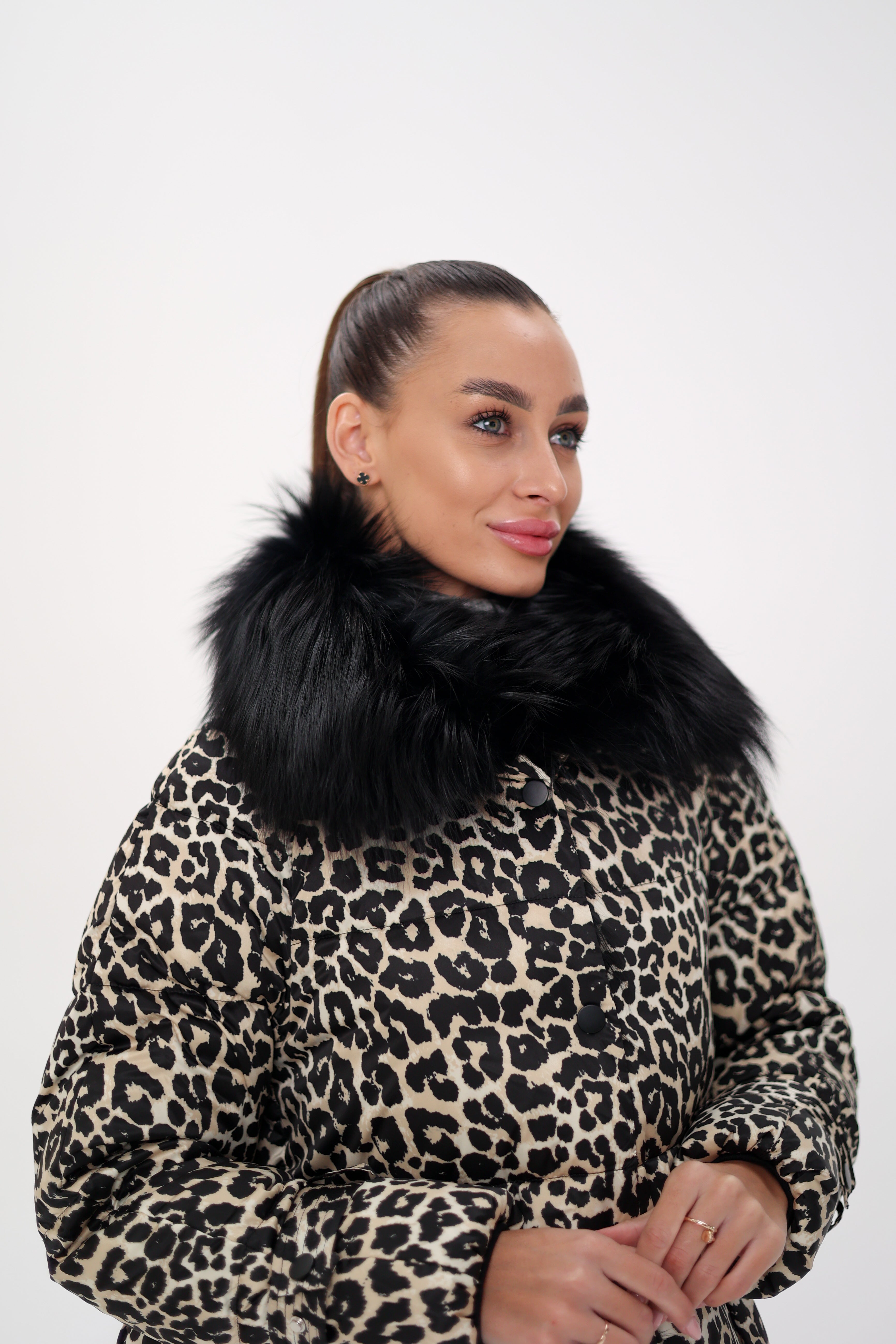 Genuine Polar Fox Leopard Luxe Down Parka Alaska® Outerwear Company