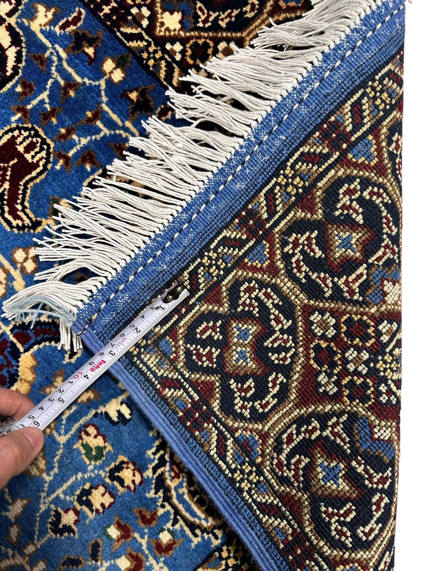 Hand-Knotted Parak Rug – Sky Blue, 40” x 60” | Afghan Wool Rug Rugistan